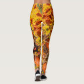 Blonde & Broke - Gemusterte Leggings - Weißes Logo (Rückseite)