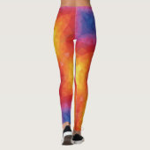 Blonde & Broke - Gemusterte Leggings - weißes Logo (Rückseite)