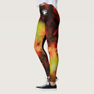 Blonde & Broke - Gemusterte Leggings - Weißes Logo