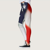 Blonde & Broke - Gemusterte Leggings - Weißes Logo (Links)