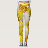 Blonde & Broke - Gemusterte Leggings - Weißes Logo (Vorderseite)