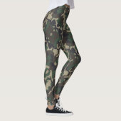 Blonde & Broke - Grünbraune Camouflage Leggings (Rechts)