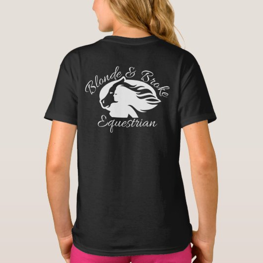 Blonde & Broke - Kinder-T - Shirt - Logo (nur hint (Rückseite)