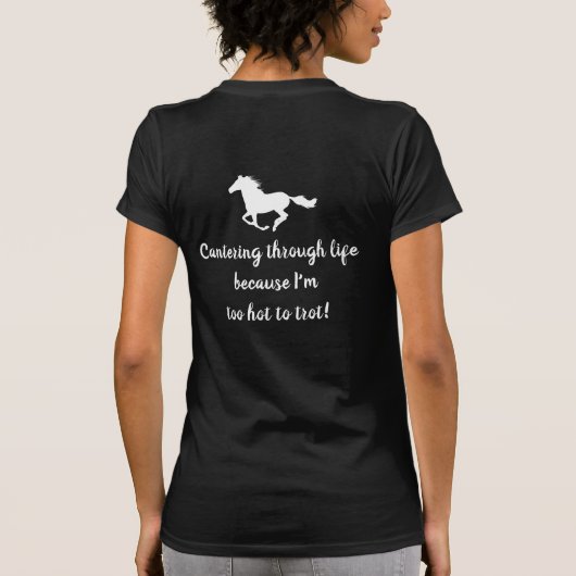 Blonde & Broke - Spaß - Weißes Logo T-Shirt (Rückseite)