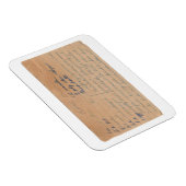 Blonde Brownies Vintager Rezeptkartenmagnet Magnet (Rechte Seite)