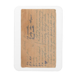Blonde Brownies Vintager Rezeptkartenmagnet Magnet