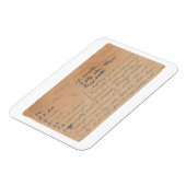 Blonde Brownies Vintager Rezeptkartenmagnet Magnet (Linke Seite)