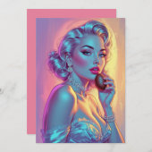 Blonde Button-Up Schokoladeneier Feiertagskarte (Vorne/Hinten)