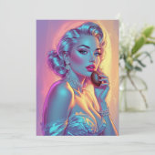 Blonde Button-Up Schokoladeneier Feiertagskarte (Stehend Vorderseite)