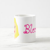 blonde Cartoon Tasse (Mittel)