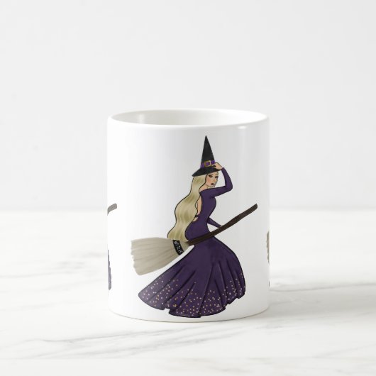 Blonde Chic-Hexe-Tasse Kaffeetasse (Mittel)
