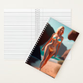 Blonde christina hendricks Laufband Notizblock (Innen)