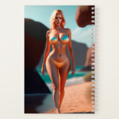 Blonde christina hendricks Laufband Notizblock (Rückseite)