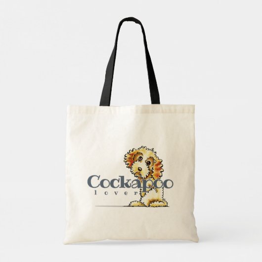 Blonde Cockapoo Lover Große Totttasche Tragetasche (Rückseite)