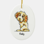 Blonde Cocker Spanel Poodle Mix Personalisiert Keramik Ornament (Vorne)