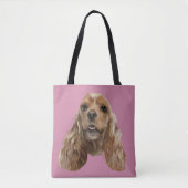 Blonde Cocker Spaniel Dog Tasche (Vorderseite)