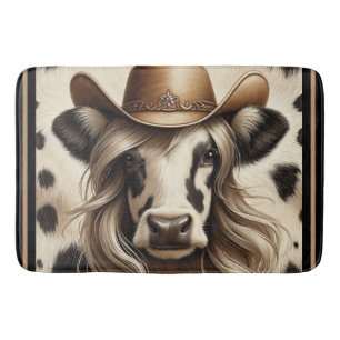 Blonde Country Kuh Mädchen Lustig Badematte