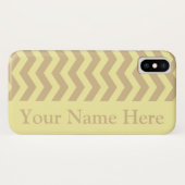 Blonde Cream Neutral Chevrons Case-Mate iPhone Hülle (Rückseite (Horizontal))