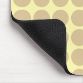 Blonde Cream Neutral Dots Mousepad (Ecke)