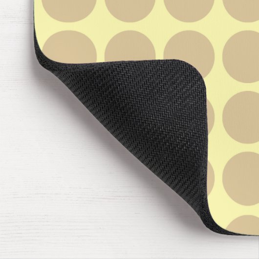 Blonde Cream Neutral Dots Mousepad (Ecke)