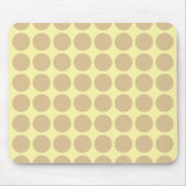 Blonde Cream Neutral Dots Mousepad (Vorne)
