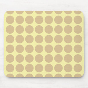 Blonde Cream Neutral Dots Mousepad