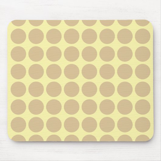 Blonde Cream Neutral Dots Mousepad (Vorne)
