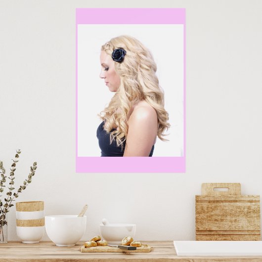 Blonde Curls Poster (Küche)
