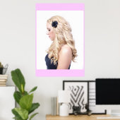 Blonde Curls Poster (Heimbüro)