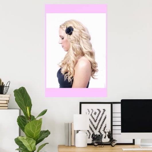 Blonde Curls Poster (Heimbüro)
