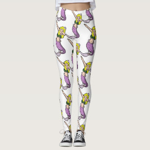 blonde Dabbing-Meerjungfrau Leggings