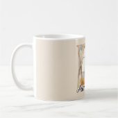 Blonde Damen-Sonnenblumen-Pullover Kaffeetasse (Links)