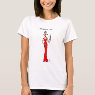 BLONDE DIVA: "Champagne-Diva " T-Shirt