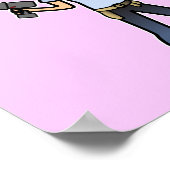 Blonde Do-it-Yourself Diva Poster (Ecke)