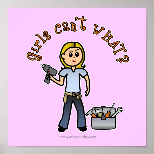 Blonde Do-it-Yourself Diva Poster (Vorne)