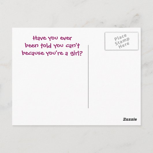 Blonde Do-it-Yourself Diva Postkarte (Rückseite)