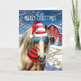Blonde Draft Horse Funny MAREy Weihnachten