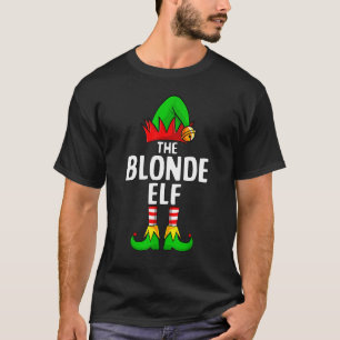 Blonde Elf Matching Family Group Weihnachts-Party  T-Shirt