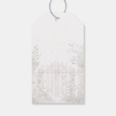 Blonde Fairy Baby Dusche Vielen Dank Geschenkanhänger (Rückseite)