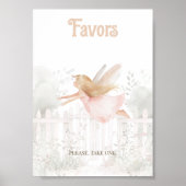 Blonde Fairy Baby Duwer bevorzugt Tafelzeichen Poster (Vorne)