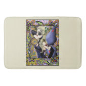 Blonde Fairy Floral Lila Badematte (Vorderseite)