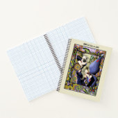 Blonde Fairy Floral Lila Notizblock (Innenseite)