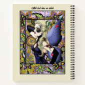 Blonde Fairy Floral Lila Notizblock (Rückseite)