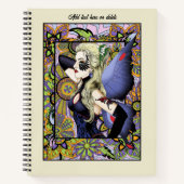 Blonde Fairy Floral Lila Notizblock (Vorderseite)