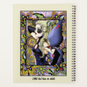 Blonde Fairy Floral Lila Planer (Rückseite)