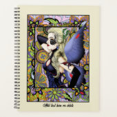 Blonde Fairy Floral Lila Planer (Vorderseite)