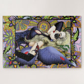 Blonde Fairy Floral Lila Puzzle (Horizontal)