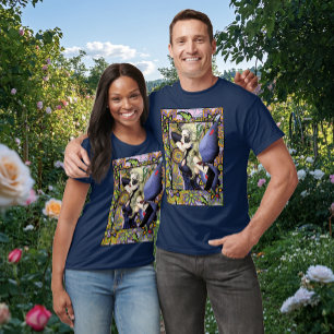Blonde Fairy Floral Lila T-Shirt