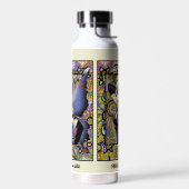 Blonde Fairy Floral Lila Trinkflasche (Links)