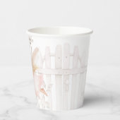 Blonde Fairy Girl Baby Dusche Pappbecher (Links)